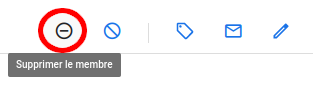 Supprimer le membre
