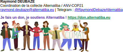 Aperçu de signature : Alternatiba - Collecte (variante)