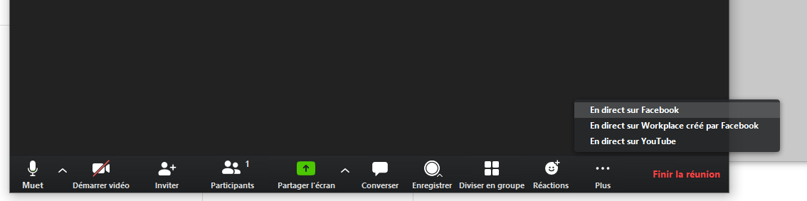 En direct sur Facebook